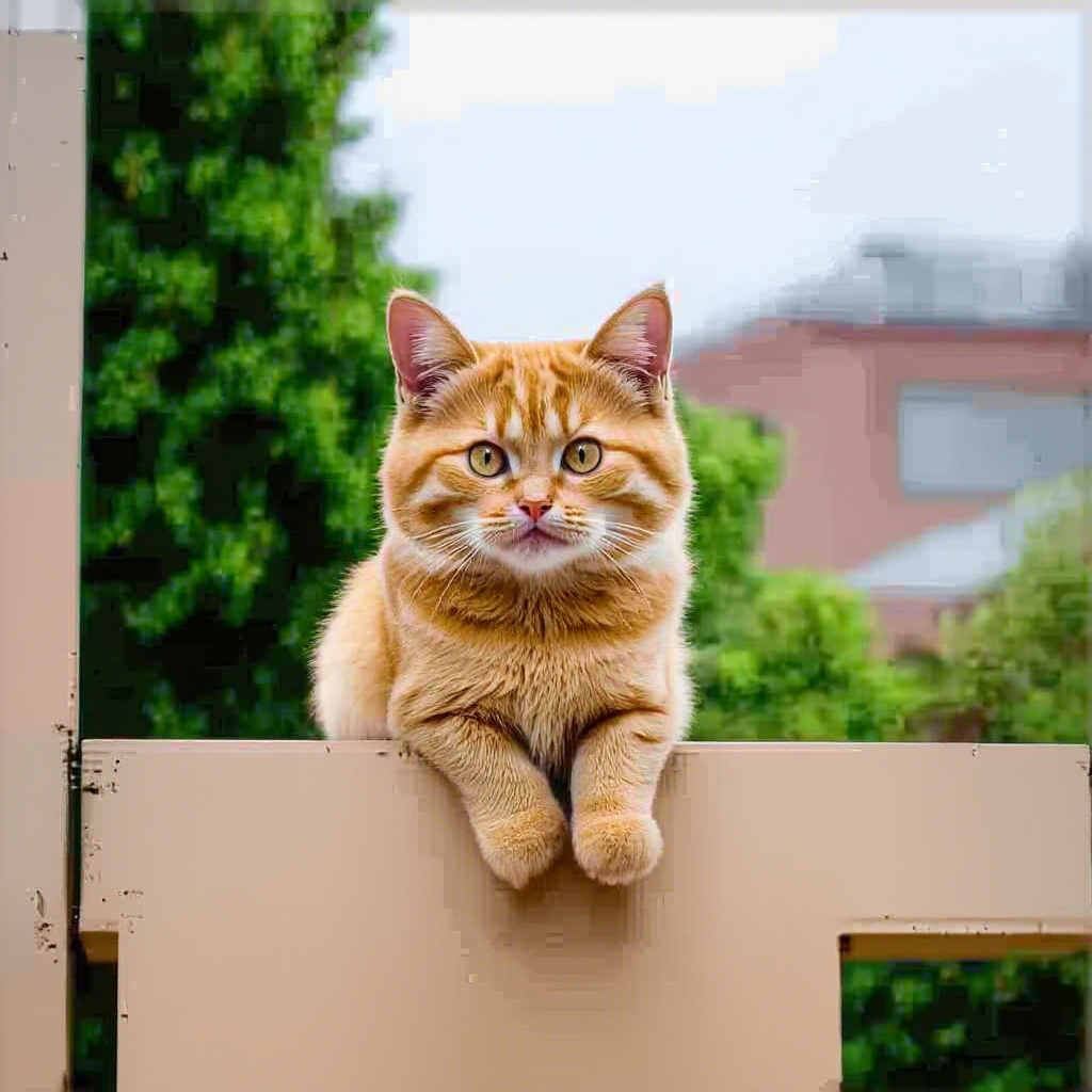 Reconstruction of the cat image after inversion.